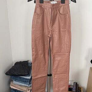 Abercrombie & Fitch Faux Leather Pants - Brown